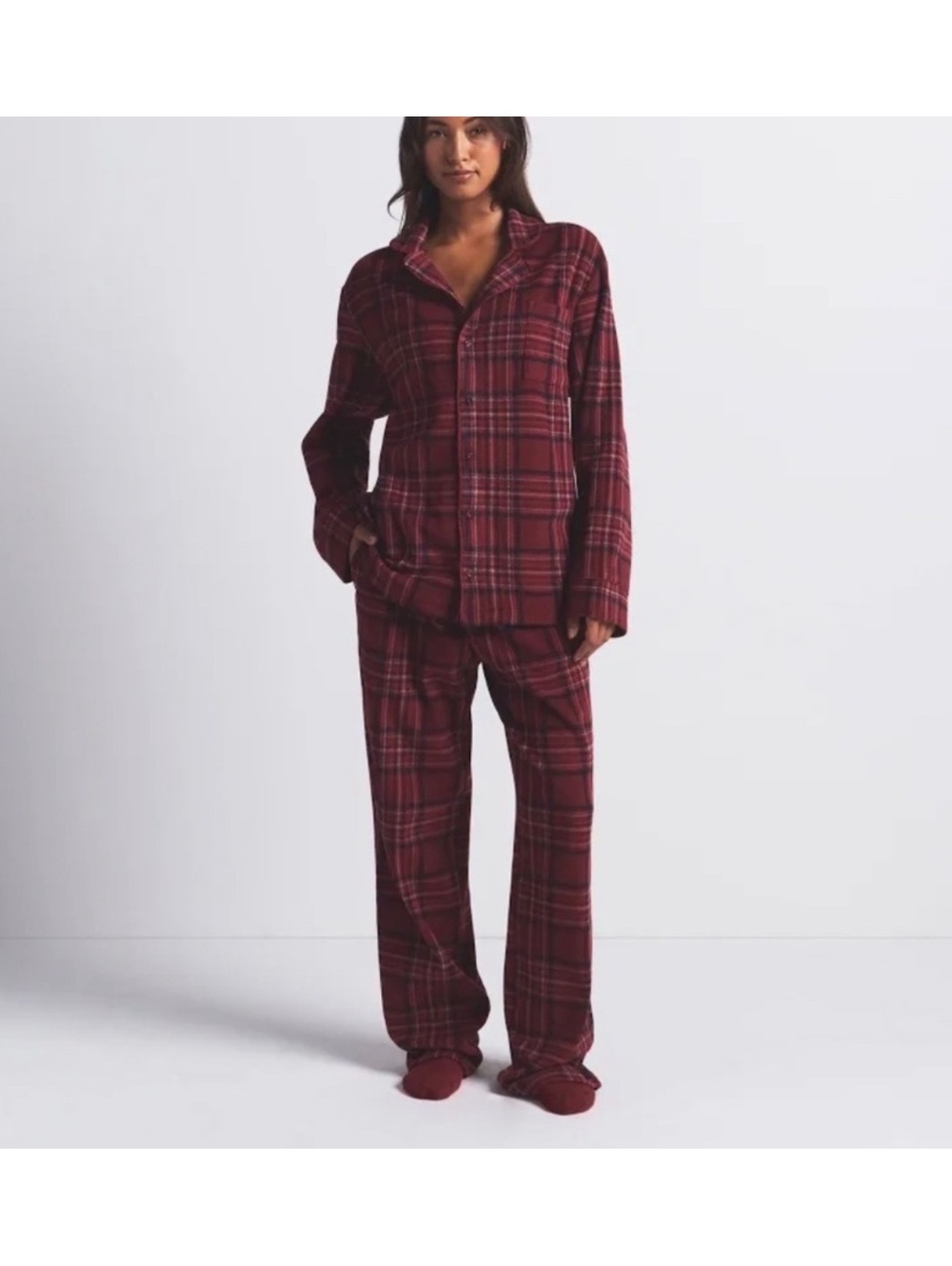 Skims fleece plaid sleep set